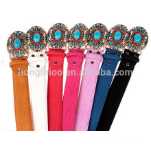 New rhinestone belt with turquoise wedding dress for western